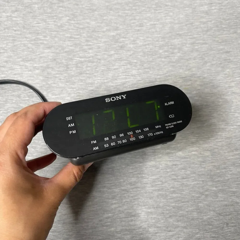 Sony Black Digital Dream Machine FM/AM 90s Alarm Clock Radio